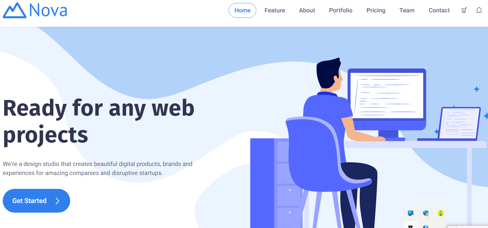 Bootstrap5 创业商务网页模板 